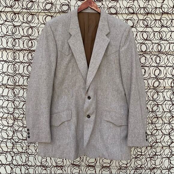 Vintage Lee Western style suit coat sport jacket 44L